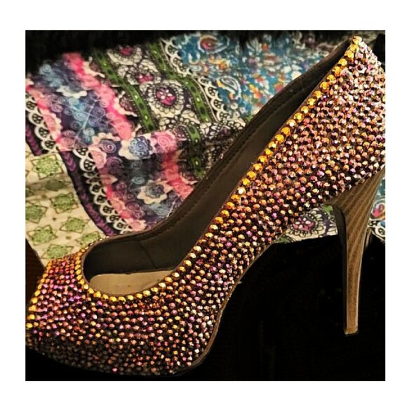 Westies Brand Heels with Peep Toes - Picture 8 of 12